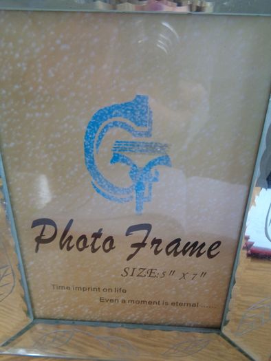 Glass Photo Frames x 2 for Sale