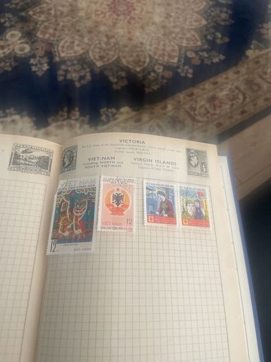 stamp album plus lots of stamps not in album