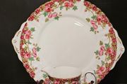 Vintage Royal Stafford "Olde English Garden" Fine Bone China Milk Jug and Cake Plate