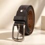 Premium Embossed Genuine Leather Belt Stylish Vintage Designer Belt Durable Formal & Casual Waist Belt Image 3