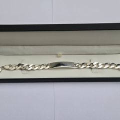 Heavy 925 Silver Identity Bracelet