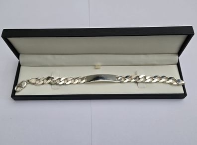 Heavy 925 Silver Identity Bracelet