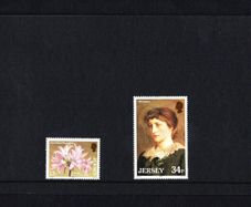 1986 Jersey Jersey Lilies Commemorative Stamps Presentation Pack