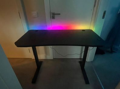 X Rocker Gaming Desk with LED Lighting