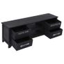 TV Cabinet Black 115x30x40 cm Wood Image 3