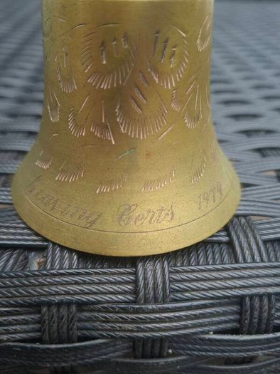 Vintage engraved Brass Bell
