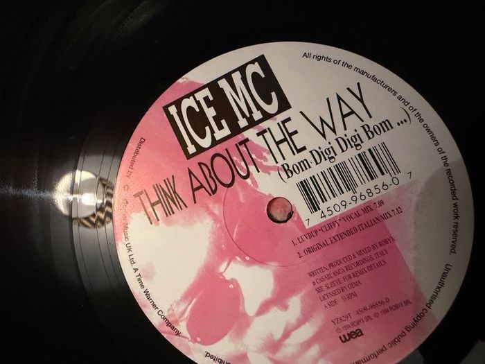 Ice MC Think About The Way Original 1994 UK 12 inch Eurodance Club Mixes