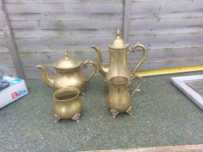 brass tea/ coffee set