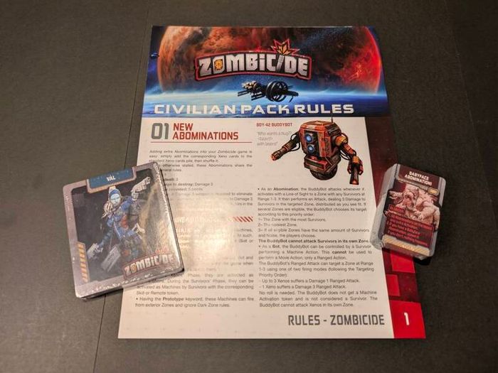 Zombicide: Invader - Civilian Extras Pack - Incomplete
