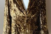 Vintage Cacherel Gold Velvet Jacket Size Uk10