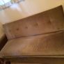 Solid Bed settee sofa in brown corduroy Image 4