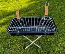 portable folding charcoal bbq grill - new