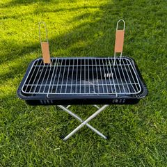 portable folding charcoal bbq grill - new