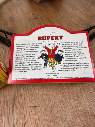 Rupert the bear collectibles