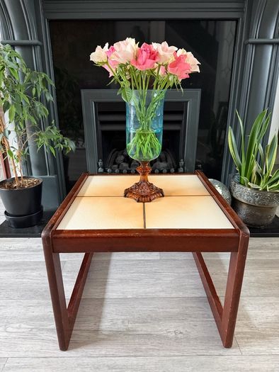 Mid Century Plant Side Coffee Table