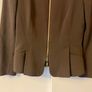 Escada Brown Peplum Zip Jacket Blazer EU 36 UK 8 Excellent Condition Image 2