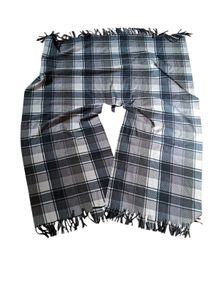 Eivissa tartan plaid oversized wrap/scarf