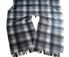 Eivissa tartan plaid oversized wrap/scarf