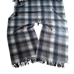 Eivissa tartan plaid oversized wrap/scarf