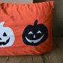 Halloween 3 pumpkins cushion cover - new Image 7