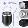 Brand New Stainless Steel Wine Tumblers 12oz Double-Walled Vacuum Insulated Image 2
