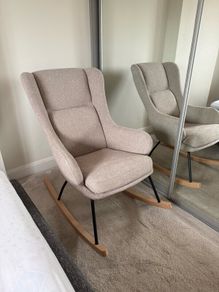 UNUSED Kave Home Maustin Beige Rocking Chair