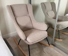 UNUSED Kave Home Maustin Beige Rocking Chair