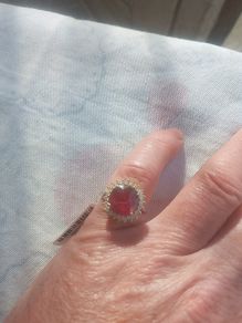 3.5 Carat Ruby and diamond ring with papers