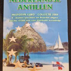 Netherlands Antilles 2004 Euro Trial Prototype 8 Coin Set