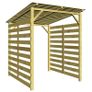 Garden Firewood Storage Shed Impregnated Pinewood Image 2