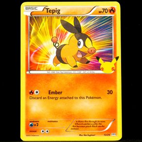 Tepig 13/25 McDonalds Pokemon Card Promo 25th Anniversary 2021