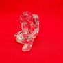 Dolce Verre. Figurine of a Woman with a Bun, solid lead crystal, glass paperweight. Ornament Image 2