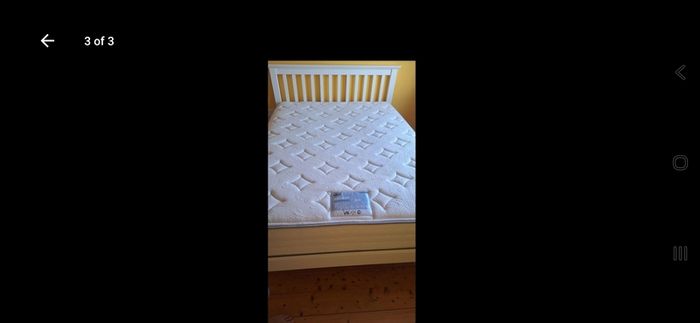 Amelia White Wooden 4ft 6 Double Bedframe
