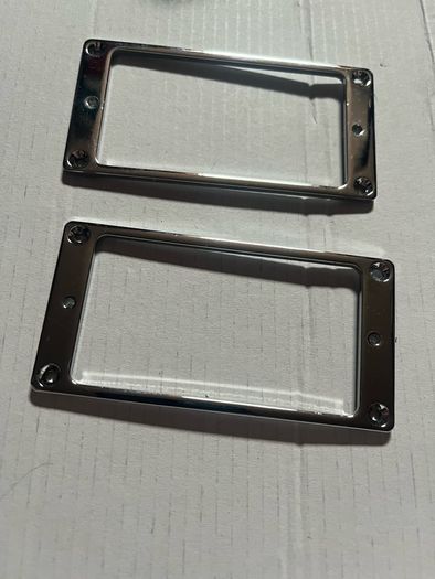 Humbucker Pickup Mounting Rings Frame chrome set