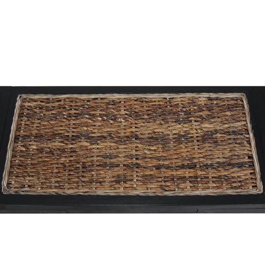 Bench 120 cm Dark Brown Abaca