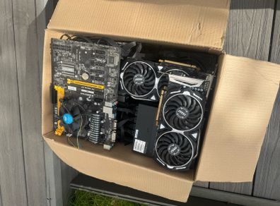 PC  Parts Bundle  3 Biostar TB85  3 RX 570 8GB