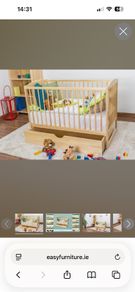 Cot with underneath storage