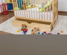 Cot with underneath storage