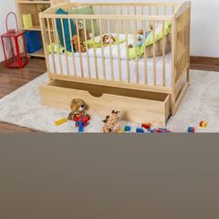 Cot with underneath storage