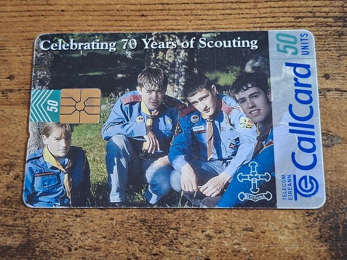 Ireland CallCard "Boy Scouts", used, 7/1997, 50 Units - free standard postage