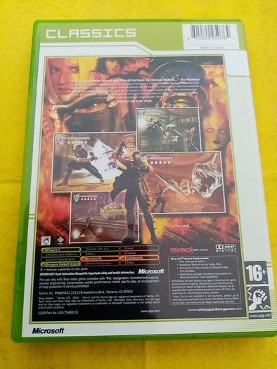 Ninja Gaiden - Xbox Original & Xbox 360 Games - Original
