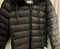 black INVICTA jacket insulated fur trim hood with tags RRP 136