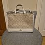 Coach cream leather handbag Image 2