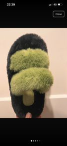 Fluffy slippers size uk4