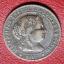 1867 Spain  2,1/2 Centimos de Escudo - Isabella II Image 3