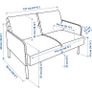 2 seater small sofa Image 3