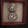 Silver/Diamonique Cufflinks Image 6