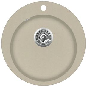 Granite Kitchen Sink Single Basin Round Beige