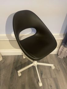 Black and white Ikea desk chair
