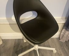 Black and white Ikea desk chair
